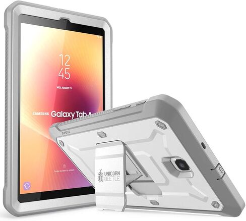 حافظة SUPCASE لهاتف Samsung Galaxy Tab A 8.0 SM-T387 (Unicorn Beetle Pro)، [واقي شاشة مدمج وحامل] حافظة تابلت متينة متينة لكامل الجسم لجهاز Galaxy Tab A 8.0 (2018)، أسود in Saudi Arabia