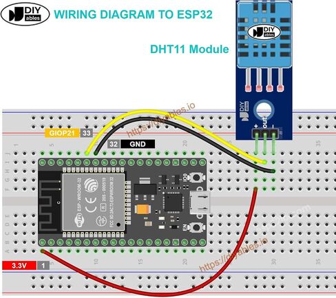 DHT11 Module for Arduino, ESP32, ESP8266, Raspberry Pi, 5 Pieces in Saudi Arabia