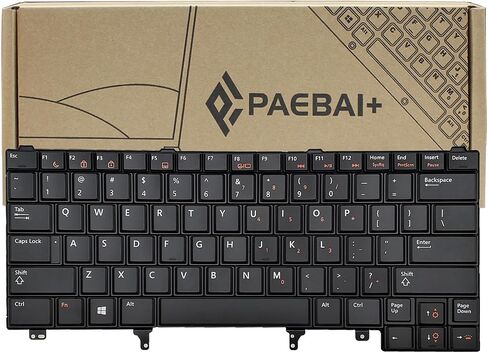 Replacement Laptop Keyboard Backlit for Dell Latitude E5420 E5430 E6220 E6320 E6330 E6420 E6430 E6440 Series US Layout Black in Saudi Arabia