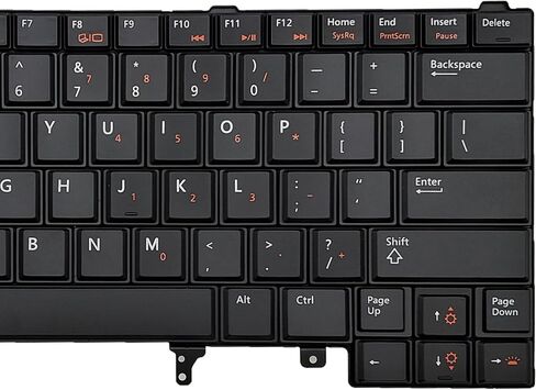 Replacement Laptop Keyboard Backlit for Dell Latitude E5420 E5430 E6220 E6320 E6330 E6420 E6430 E6440 Series US Layout Black in Saudi Arabia