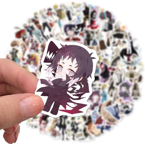 100PCS Anime Bungo Stray Dogs Stickers for Water Bottles Stickers for Teens,Adults | Perfect for Waterbottle,Laptop,Phone,Hydro Flask Travel Vinyl Stickers Waterproof (Bungo Stray Dogs )1 in Saudi Arabia