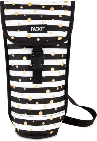 PackIt Freezable Wine, Black Bag, Large in Kuwait