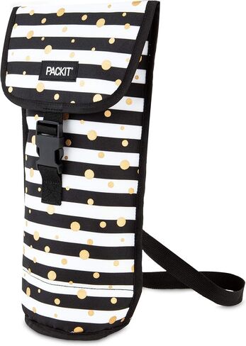 PackIt Freezable Wine, Black Bag, Large in Kuwait