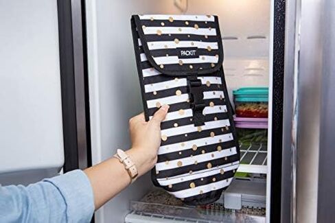 PackIt Freezable Wine, Black Bag, Large in Kuwait