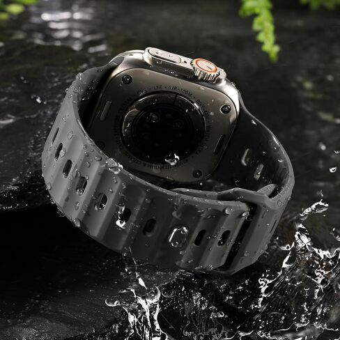 Wepro 6 Pack Sport Band Compatible with Apple Watch Ultra 2/Ultra Band 49mm 46mm 45mm 44mm 42mm for Men, Soft Silicone Waterproof Rugged Breathable Strap for iWatch Series 10 9 8 7 6 SE 5 4 3 2 1 in Saudi Arabia