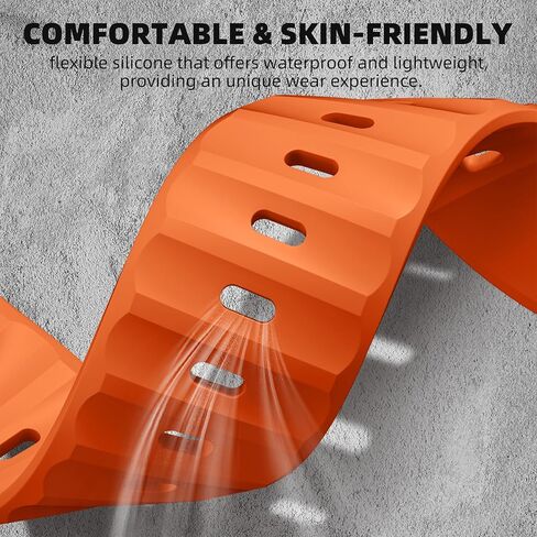 Wepro 6 Pack Sport Band Compatible with Apple Watch Ultra 2/Ultra Band 49mm 46mm 45mm 44mm 42mm for Men, Soft Silicone Waterproof Rugged Breathable Strap for iWatch Series 10 9 8 7 6 SE 5 4 3 2 1 in Saudi Arabia