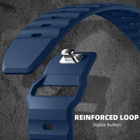 Wepro 6 Pack Sport Band Compatible with Apple Watch Ultra 2/Ultra Band 49mm 46mm 45mm 44mm 42mm for Men, Soft Silicone Waterproof Rugged Breathable Strap for iWatch Series 10 9 8 7 6 SE 5 4 3 2 1 in Saudi Arabia