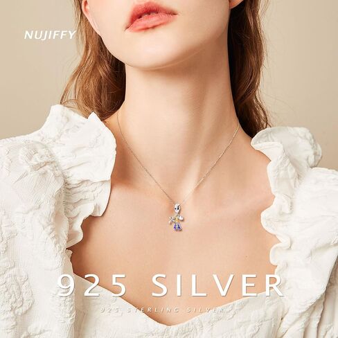 NUJIFFY 925 فضة سحر الخرز للأساور والقلائد، الأزرق سحر الصليب هدايا عيد ميلاد قلادة مجوهرات للنساء الرجال المراهقين in Saudi Arabia