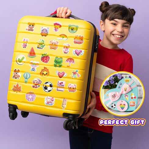 100 PCS Stickers for Kids,Cute Water Bottle Stickers,Waterproof Vinyl Stickers for Water Bottle Laptop Notebook,Kawaii Animal Stickers for Teens Girls Boys Students(Big Sticker Packs) in Saudi Arabia