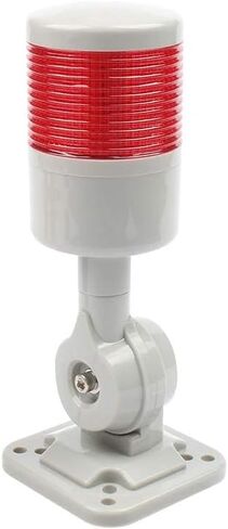 LUBAN Led Signal Tower Stack Lights, Industrial Signal Warning Lights, Column Tower Lamp Andon Lights with Rotatable Base, Steady/Flashing Light Switchable, 110V 220V AC(5-Layer, no Buzzer) in Saudi Arabia