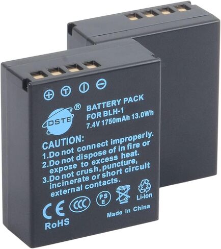 DSTE (2-Pack BLH-1 Battery (Fully Decoded) and Charger Compatible Olympus OM-D E-M1 Mark II in Saudi Arabia