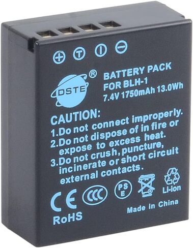 DSTE (2-Pack BLH-1 Battery (Fully Decoded) and Charger Compatible Olympus OM-D E-M1 Mark II in Saudi Arabia