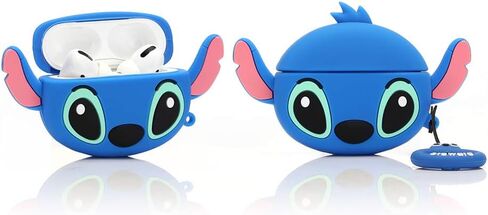 (4 عبوات) حافظة لجهاز AirPods Pro الجيل الثاني/الأول (2022/2019) مع حلقة تسلق، حافظة شحن كرتونية من السيليكون بتصميم لطيف من Suublg للأولاد والبنات (MN+MC+MrQ+Monster) in Kuwait