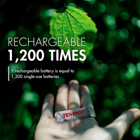 Tenergy Premium High Capacity NiMH Rechargeable Battery Combo, 12xAA and 12xAAA Rechargeable Batteries, 24 Pack in Saudi Arabia