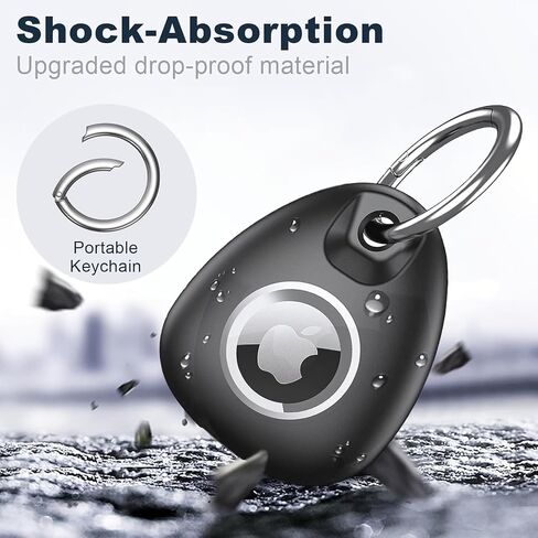 Waterproof AirTag Case One PCS- Keychain Holder Compatible with Apple AirTag, Durable Air Tag Keychain, Secure Air Tag Holder, Protective AirTag Keychain for Keys, Pets, and Bags in Saudi Arabia