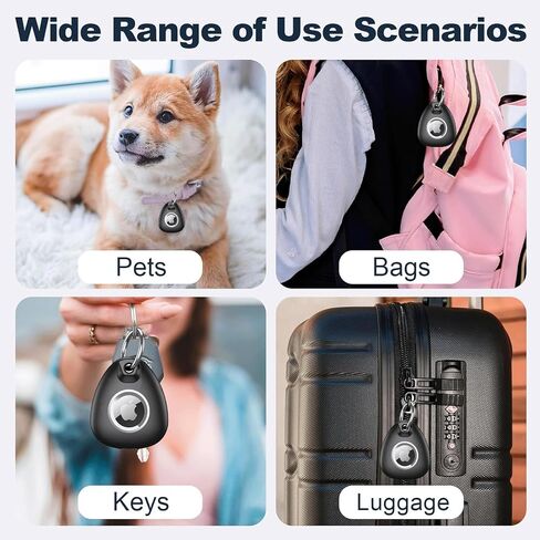 Waterproof AirTag Case One PCS- Keychain Holder Compatible with Apple AirTag, Durable Air Tag Keychain, Secure Air Tag Holder, Protective AirTag Keychain for Keys, Pets, and Bags in Saudi Arabia