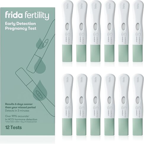 Frida Fertility Early Detection Pregnancy Tests | Easy at Home Pregnancy Tests, Over 99.9% Accurate HCG Test Strips, Early Results, Quick + Easy to Use | 2 Pregnancy Tests in Saudi Arabia