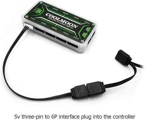 1 قطعة أسود لوحدة تحكم مروحة Coolmoon 5V 3 Pin إلى 6pin 4Pin كابل محول نقل 5V ARGB 3Pin إلى 4P 6P كابل محول إلكترونيات الصوت المنزلي ملحقات الصوت المنزلية كابلات أسلاك الطاقة in Saudi Arabia