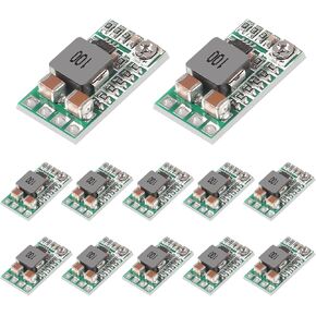 Alinan 12pcs Step-Down Power Supply Module Mini DC-DC 12-24V to 5V 3A Voltage Buck Converter Adjustable 1.8V 2.5V 3.3V 5V 9V 12V