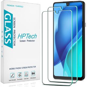 HPTech (2 Pack) Screen Protector for LG Stylo 6 Tempered Glass, Easy to install, Anti Scratch, Case Friendly