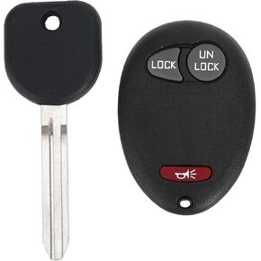 X AUTOHAUX L2C0007T 315MHz Keyless Entry Remote Ignition Transponder Key Fob for Chevrolet Colorado LS LT 2004-2012 for Chevrolet Venture 2001-2005 3 Buttons Black