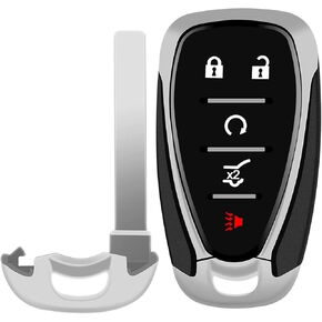5 Buttons Replacement for Proximity Smart Keyless Entry Remote Control Car Key Fob Fits for 2018-2020 Chevy Equinox FCCID: HYQ4AA 13584498, 315Mhz 1 PCS