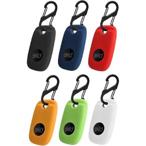 Case Compatible with Tile Pro 2022, Soft Silicone Shockproof Protective Cover with Carabiner Accessories, (Black+Blue+Red+Yellow+Green+White) in Kuwait