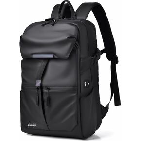Laptop Backpack, Travel Essentials Durable Skin-friendly Dry Wet Separation Scalable Daypack, Water Resistant Computer Bag Casual Gift for Men Women Fits 17" pad 30L Black