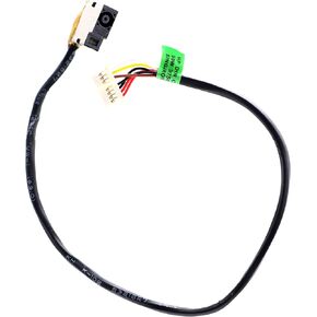 Deal4GO DC كابل مقبس الطاقة منفذ شحن لـ HP 17-S 17-G 17-Q 17-BS 17-AR 15-CS 15-SD 15-CC 15-CD 15-CW 799750-F23 799750-S23 799750-T23 799750- Y23، أسود