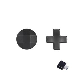 2 in 1 D-Pads for Xbox Elite 2 Core Controller Stainless Steel D-Pads for Xbox One Elite Series 2 Controller D-Pads Replacement for Xbox One Elite Series 1 Controller (Black) Type-C Convertor