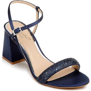 Jewel Badgley Mischka Earlene Strappy Block Heel