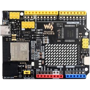 Waveshare R7FA4 Plus B Development Board, Based On R7FA4M1AB3CFM, Equipped with ESP32-S3FN8, Compatible with Arduino UNO R4 WiFi, Onboard 12×8 LED Matrix