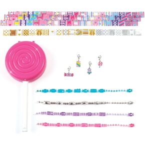 Make It Real:Shrink Magic Candy Shop Bracelet Kit - Create 20 Bracelets, Use A Hair Dryer to Shrink & Style, DIY Jewelry Kit, Girls & Kids Ages 8+