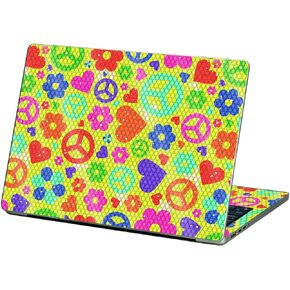 MightySkins Glossy Glitter Skin Compatible with Apple MacBook Air 13.6" M2 (2022) - Peace Cloth | Protective, Durable High-Gloss Glitter Finish | Easy to Apply and Change Styles | Made in The USA