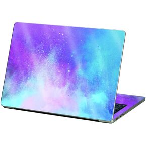 MightySkins Glossy Glitter Skin Compatible With Apple MacBook Air 13.6" M2 (2022) - Cotton Candy Sky | Protective, Durable High-Gloss Glitter Finish | Easy To Apply and Change Styles | Made in the USA