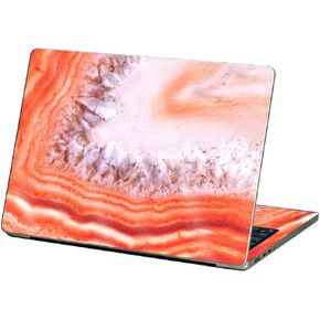 MightySkins Glossy Glitter Skin Compatible with Apple MacBook Air 13.6" M2 (2022) - Orange Quartz | Protective, Durable High-Gloss Glitter Finish | Easy to Apply and Change Styles | Made in The USA