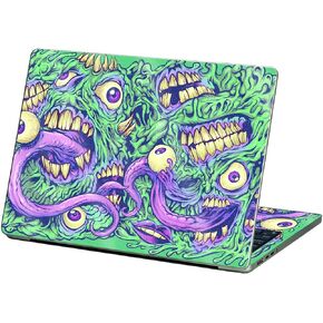 MightySkins Glossy Glitter Skin Compatible with Apple MacBook Air 13.6" M2 (2022) - Eyes and Teeth | Protective, Durable High-Gloss Glitter Finish | Easy to Apply and Change Styles | Made in The USA