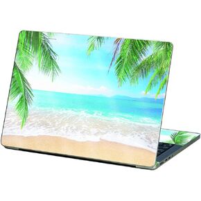 MightySkins Glossy Glitter Skin Compatible with Apple MacBook Pro 13" M2 (2022) - Pristine Beach | Protective, Durable High-Gloss Glitter Finish | Easy to Apply and Change Styles | Made in The USA