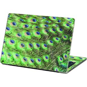 MightySkins Glossy Glitter Skin Compatible with Apple MacBook Air 13.6" M2 (2022) - Peacock Pattern | Protective Durable High-Gloss Glitter Finish | Easy to Apply and Change Styles | Made in The USA