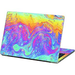 MightySkins Glossy Glitter Skin Compatible with Apple MacBook Air 13.6" M2 (2022) - Paint Currents | Protective, Durable High-Gloss Glitter Finish | Easy to Apply and Change Styles | Made in The USA