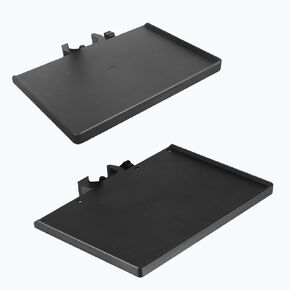 2 Pcs Universal Microphone Stand Tray, Adjustable Clamp-On Rack Tray Holder Mic Rack Stand Tray for Music Sheet, Live Streaming, Karaoke, Recording, Music Stand Accessories（6.8X9.4inches）