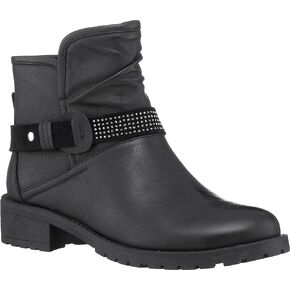 GC Shoes Women's Ankle Boots, Comfort Festival Shoes, Non Slip Fashion Booties, Zip Motorcycle Boots for Women