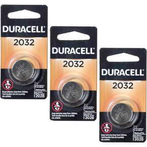 3X Duracell DL2032 3V Lithium Coin Cell Battery SB-T15, 2032, EA2032C, ECR2032, L14, L2032, LF1/2V, BR2032, CR2332, BR2332, DL2032