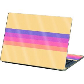 MightySkins Glossy Glitter Skin Compatible with Apple MacBook Pro 13" M2 (2022) - Mellow Stripes | Protective, Durable High-Gloss Glitter Finish | Easy to Apply and Change Styles | Made in The USA