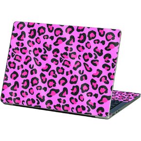 MightySkins Glossy Glitter Skin Compatible with Apple MacBook Pro 13" M2 (2022) - Pink Leopard | Protective, Durable High-Gloss Glitter Finish | Easy to Apply and Change Styles | Made in The USA