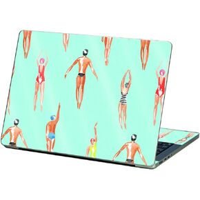MightySkins Glossy Glitter Skin Compatible with Apple MacBook Pro 13" M2 (2022) - Upstream | Protective, Durable High-Gloss Glitter Finish | Easy to Apply, Remove, and Change Styles | Made in The USA