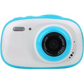 8MP Children Camera,Waterproof 2inch 6X Digital Zoom 720P@30FPS Digital Video Shooting Camera with Bluetooth and Flashlight Function for Kids Holiday/Birthday Gifts(Blue)