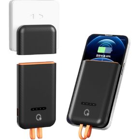 Separate 45W Portable Charger Built-in Cables and AC Wall Plug, Q Usb C Fast Charger Power Bank,10000mAh External Battery Pack Compatible with iPhone Android Phone Laptop tablet Smart Device...
