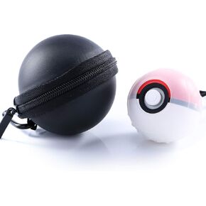 HEATFUN Carrying Case and Clear case for Nintendo Switch Poke Ball Plus Controller, Protective Case for Poke Ball Plus and Silicone Clear Case for Poke Ball Plus - Black