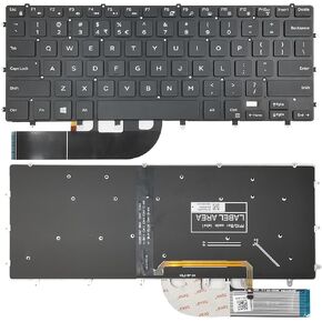 لوحة مفاتيح بديلة للكمبيوتر المحمول متوافقة مع Dell Inspiron 15 7579 7558 7568، XPS 15 9550 9560 9570، Precision 15 5530 5510 5520. مع إضاءة خلفية، تخطيط أمريكي P/N: GDT9F، 0GDT9F